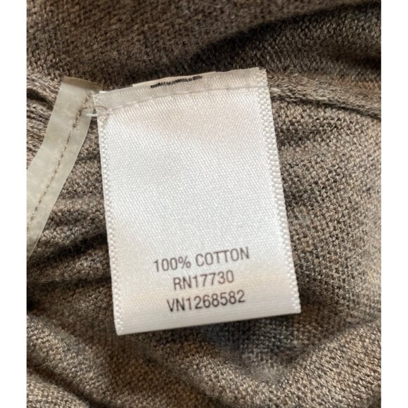 Converse One Star Brown Open Front Cardigan Sweater Womens SIze Large - Picture 8 of 9